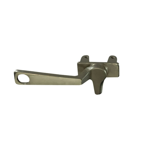 WRS Kawneer Left Hand Angle Base Cam Handle with Pole Hole - Nickel Bronze