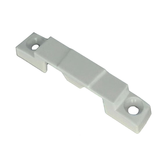 WRS Truth Hardware Wide Base EntryGard Cam Lock Keeper - White