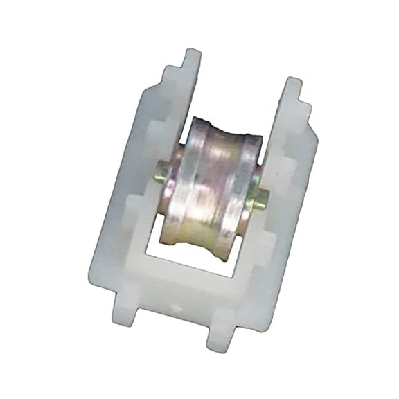 Window Roller & Housing - Concave Brass Roller