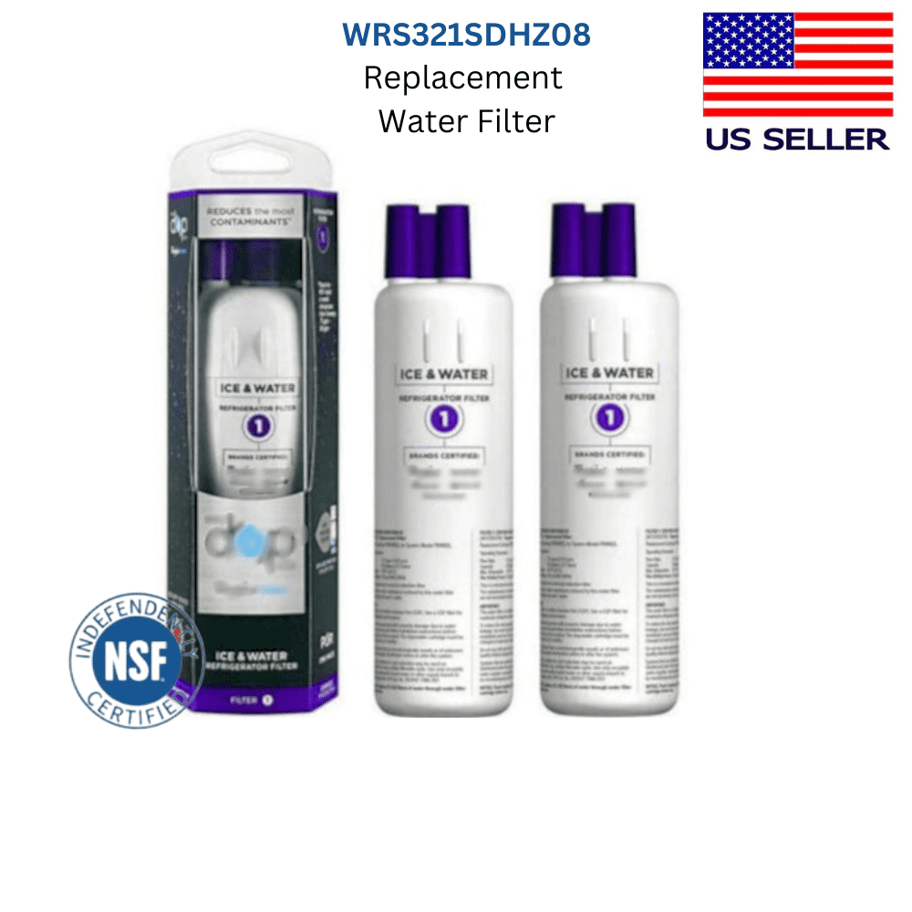 WRS321SDHZ08 Replacement Refrigerator Water Filter, Pack of 2