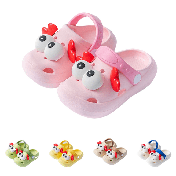 WRTFVZA Baby Boys Girls Clogs Slippers Toddler On Lightweight Sandals Shockproof Girls Summer Pool Beach Shoe 12-18 Months #Pink