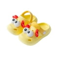thumbnail image 1 of WRTFVZA Baby Boys Girls Clogs Slippers Toddler On Lightweight Sandals Shockproof Girls Summer Pool Beach Shoe 5.5-6 Years #Yellow, 1 of 5