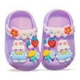 thumbnail image 1 of WRTFVZA Toddler Kids Clogs Slippers Sandals, Girls Boys Clogs Slide Lightweight Garden Shoes Beach Pool Shower Slippers #Purple 5-6 Years, 1 of 3