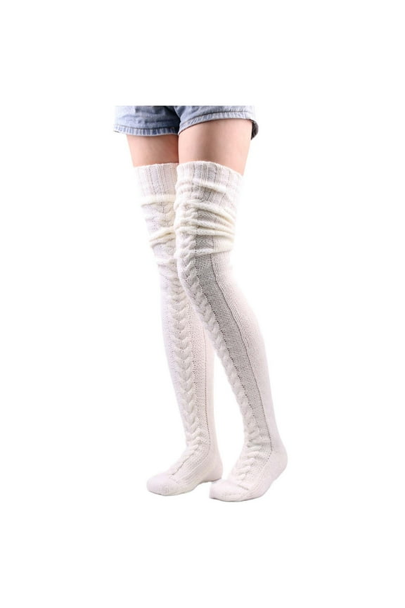 Boot Socks For Women,Knit Leg Stocking Thigh Long Warmers Knee Boot Socks Over Socks for Cold Weather Comfort and Style,Funny Socks
