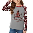 thumbnail image 1 of WRTFVZA Cozy Christmas Shirt for Girls, Flannel Holiday Top, Long Sleeve Blouse for Winter Vacation Outfits, 1 of 4