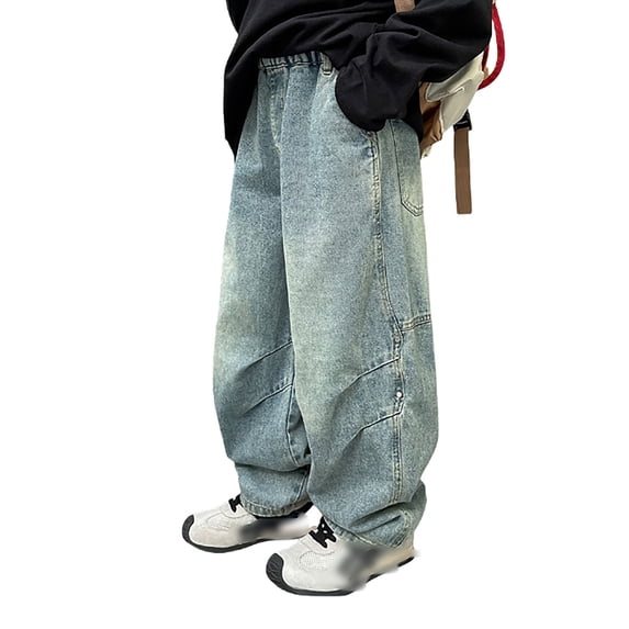 WRTFVZA Cute Jeans for Kids That Are Little Boys Girls Wide Leg Straight Leg Comfortable Hiking School Uniform Sweatpants Joggers