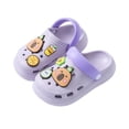 thumbnail image 1 of WRTFVZA Girls Boys Clogs Slip On Lightweight Water Sandals for Kids Beach Pool Shower Outdoor Play #Purple 13-14 Years, 1 of 5