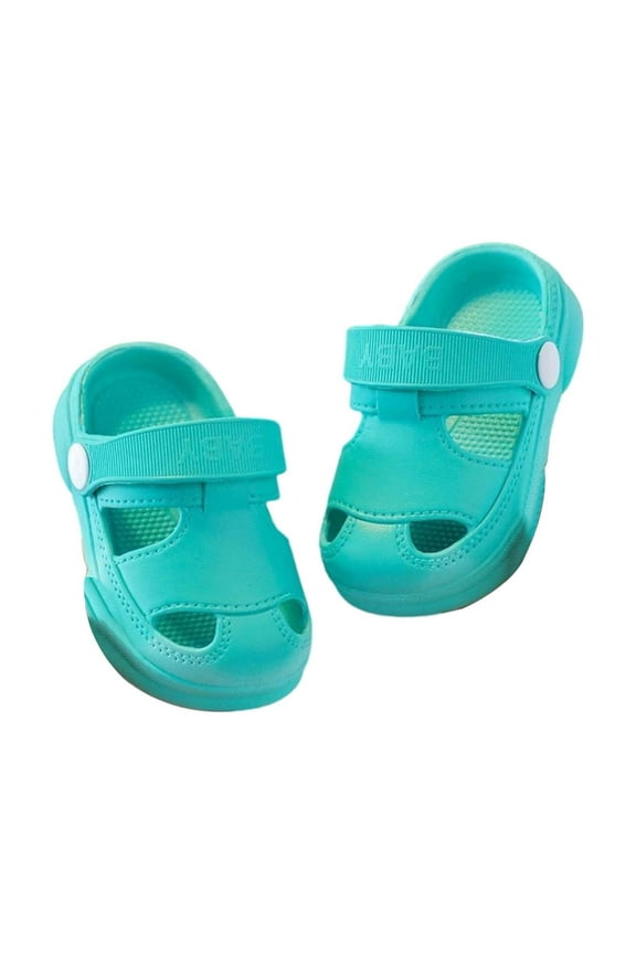 Girls Boys Summer Clogs Lightweight On Water Sandals for Outdoor Play, Beach and Pool Fun 18-24 Months #Green