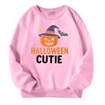 thumbnail image 1 of WRTFVZA Grey Hoodie for Boys, Cute Halloween Pumpkin Printed Loose Fit Oversized Round Neck Sweaters (Big & Tall, Pink, 11-12 Years), 1 of 3