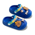 thumbnail image 1 of WRTFVZA Kids Baby Boys Girls Clogs Size 18-24 Months Garden Shoes Toddler Slides Sandals Children Water Shoes Shower Beach Pool Slippers Indoor Outdoor #Blue, 1 of 4