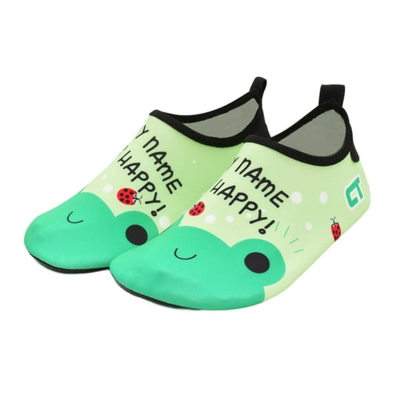 WRTFVZA Kids Boys and Girls Summer Athletic Water Shoes Socks for Beach Swimming Pool 2.5-3 years #Green