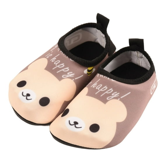 WRTFVZA Kids Boys and Girls Summer Athletic Water Shoes Socks for Beach Swimming Pool 9.5-10 years #Khaki