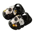 thumbnail image 1 of WRTFVZA Kids Clogs Boys Girls Toddler on Slide Garden Shoes Cartoon Beach Pool Kids Clog Sandals Slippers Water Clogs 190 #Black, 1 of 5