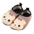 thumbnail image 1 of WRTFVZA Kids Pool Shoes Girls Kids Water Shoes Boys Girls Barefoot Quick Dry Socks for Beach #Khaki 4-4.5 years, 1 of 4