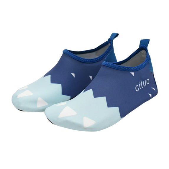 WRTFVZA Kids Pool Shoes Girls Kids Water Shoes Boys Girls Barefoot Quick Dry Socks for Beach #Navy 4.5-5 years