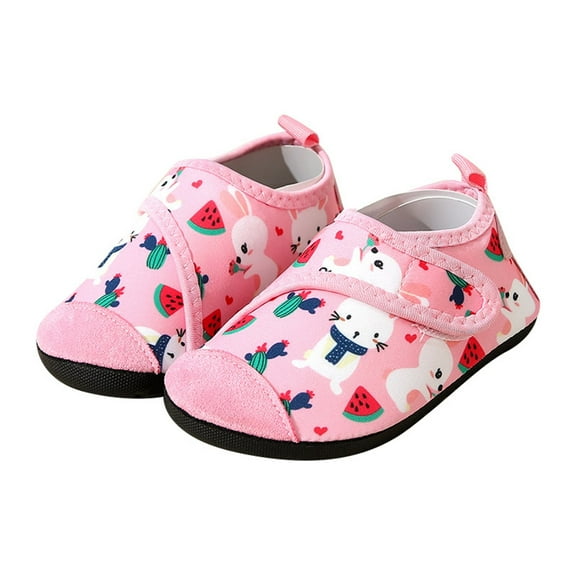 WRTFVZA Kids Water Shoes Girls Boys Quick Dry Socks Barefoot Non Beach Swim Surf Shoes 15months #Pink