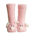thumbnail image 1 of WRTFVZA Socks For Women,Fuzzy Cozy Winter Warm Slipper Socks Soft Microfiber Home Sleeping Footwear for Indoor Comfort,Funny Socks, 1 of 5