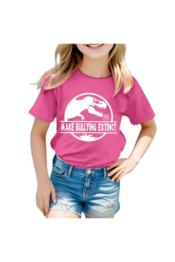 Toddler Boy Shirts Round Neck Short Sleeve T-Shirts Fashion Casual Preppy Shirt Boys' Tops, Tees & Blouses