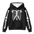 thumbnail image 1 of WRTFVZA Toddler Boys Hoodies For Girls Halloween Long Sleeve Letter Prints Warm Hoodie Pullover Tops Kids Sweat With Pumpkin Print Sweatshirt, 1 of 2