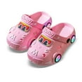 thumbnail image 1 of WRTFVZA Toddler Kids Clogs Slippers Sandals, Girls Boys Clogs Slide Lightweight Garden Shoes Beach Pool Shower Slippers #Pink 12-15 Months, 1 of 3