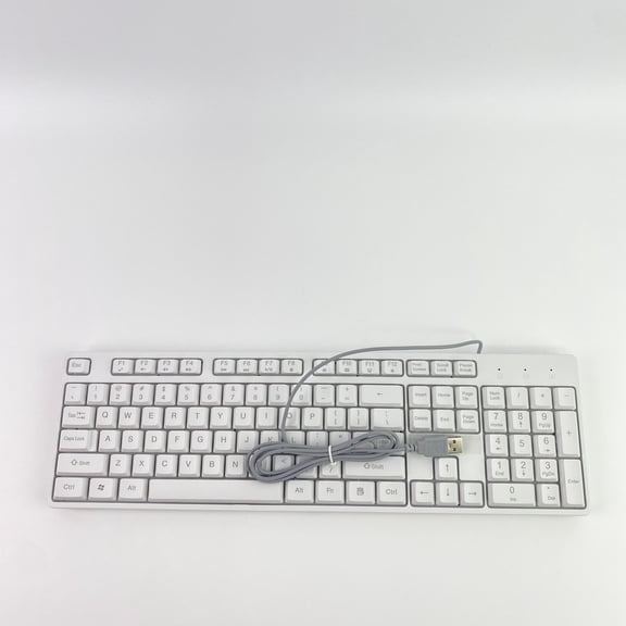 WRTHBAY Wired USB Computer keypads, comfortable and quiet chocolate keys, durable ultra-thin wired computer keyboard suitable for PC