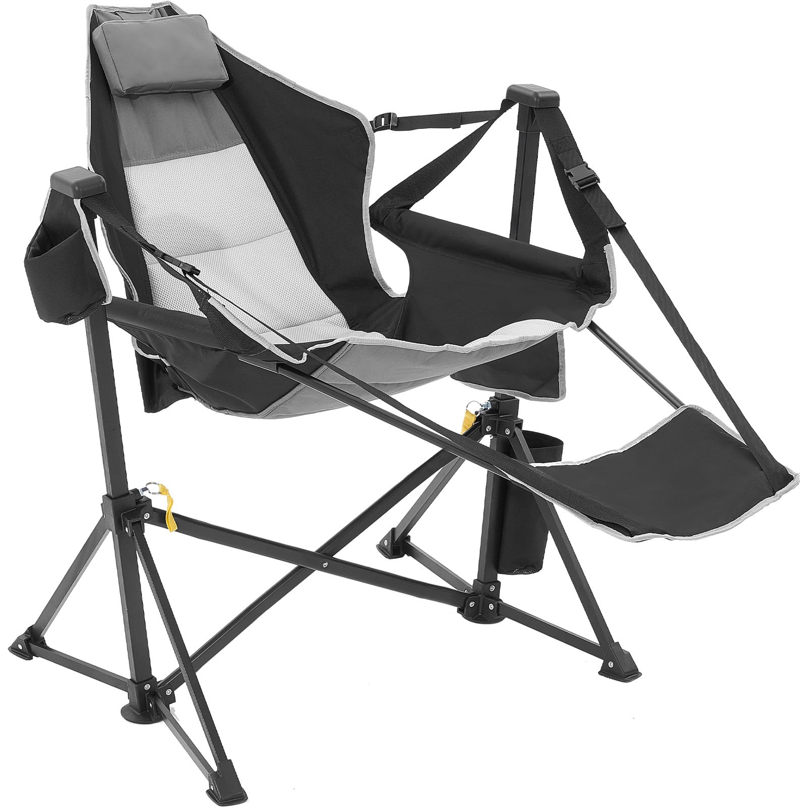 WRTHN Foldable Camping Chair -300 lb Load Bearing Folding Swing Leisure ...