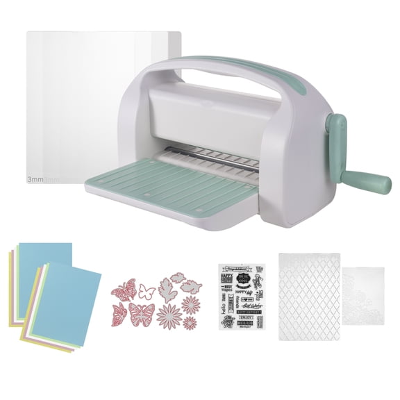 WRVCSS A4 Manual Die Cutting and Embossing Machine ,9inch openning,Perfect for Card Making,（Gift Box）