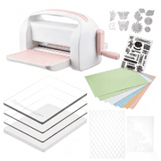 A4 Manual Die Cutting Machine ,9inch openning, Embossing machine for Card Making/paper craft,light pink