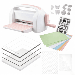A4 Manual Die Cutting Machine ,9inch openning, Embossing machine for Card Making/paper craft,light pink