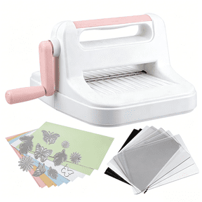 Manual Die Cutting Maching for paper craft, 6inch openning, Perfect for Card Making, Pink