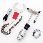 WRWolf 6-Pc Aluminum Bike Repair Tool Kit – Chain Cutter, Crank & Freewheel Extractor