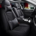 thumbnail image 1 of WRWolf Car 5-Seat Covers Front & Rear Full Set for Toyota RAV4 2013-2026 PU Leather Seat Cushion Protector Waterproof Black, 1 of 9