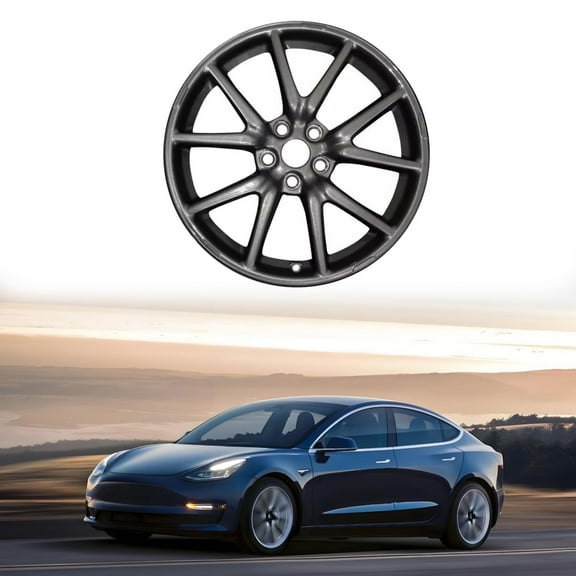 WRWolf Fit for Tesla Model 3 OEM Design Wheel 18" 2017-2023 18x8.5 Charcoal Single Replacement Rim 96276