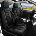 thumbnail image 1 of WRWolf Full Set Seat Cover Fit for Chevrolet Blazer 2019-2026 Faux Leather Car Seat Protector Compatible Airbag Vehicle Cushion Covers Waterproof Carseat Seat Full Set 5 Seats (Black), 1 of 7