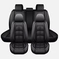 thumbnail image 1 of WRWolf Full Set Seat Cover Fit for Kia Soul 2010-2024 2025 Faux Leather Car Seat Protector Compatible Airbag Vehicle Cushion Covers Waterproof Carseat Seat Full Set 5 Seats (Black), 1 of 7