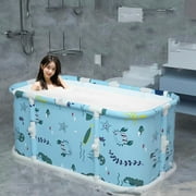 WRWolf Portable Bathtub for Adults & Kids - No Installation,  Heat Preserve - Ocean/Star Sky