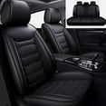 thumbnail image 1 of WRWolf Seat Covers Full Set Fit for Mazda 3 2010-2029 Leather Seat Covers Waterproof Seat Protectors Automotive Seat Cushion with Airbag Compatible (5 Seats, Black), 1 of 7