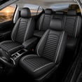 thumbnail image 1 of WRWolf Seat Covers for Ford Edge 2007-2025 | 5-Seats Leather Seat Covers, Easy to Install Automotive Seat Covers Full Set (Full Set, Black&White), 1 of 7