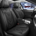 thumbnail image 1 of WRWolf Seat Covers for Volkswagen Jetta 2008-2024, Waterproof Leather Car Seat Protector | Compatible Airbag, Easy Install(Black,5 Seats), 1 of 8