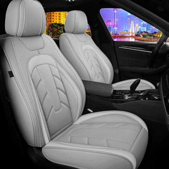 WRWolf Sonic Seat Covers Car Seat Cover Full Set for Chevrolet Sonic 2012-2020,Seat Covers for Cars,Automotive Seat Covers for SUV(Gray)