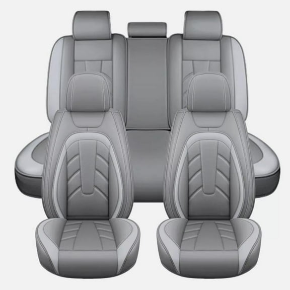 WRWolf Tundra Seat Covers Car Seat Cover Full Set for Toyota Tundra 2008-2024,Seat Covers for Cars,Automotive Seat Covers for SUV(Gray)