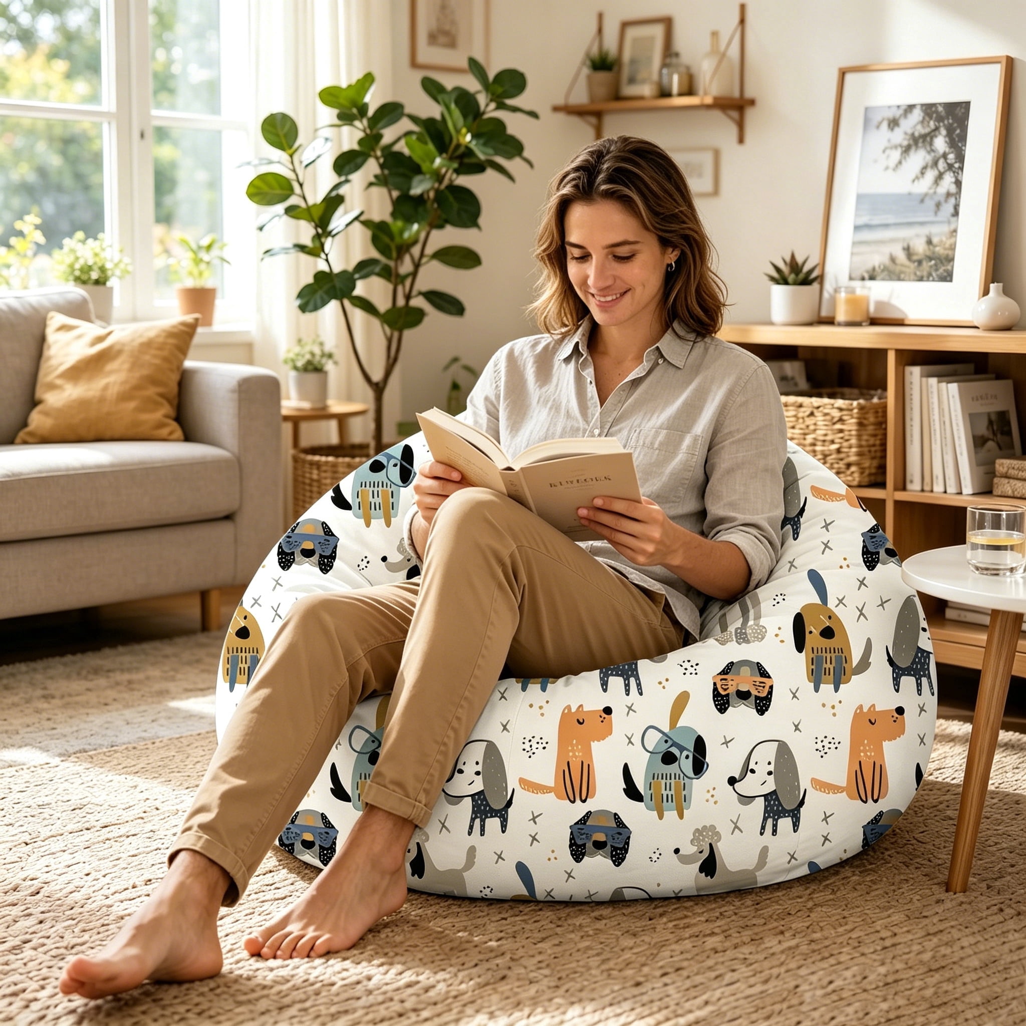 Cartoon Print Bean Bags