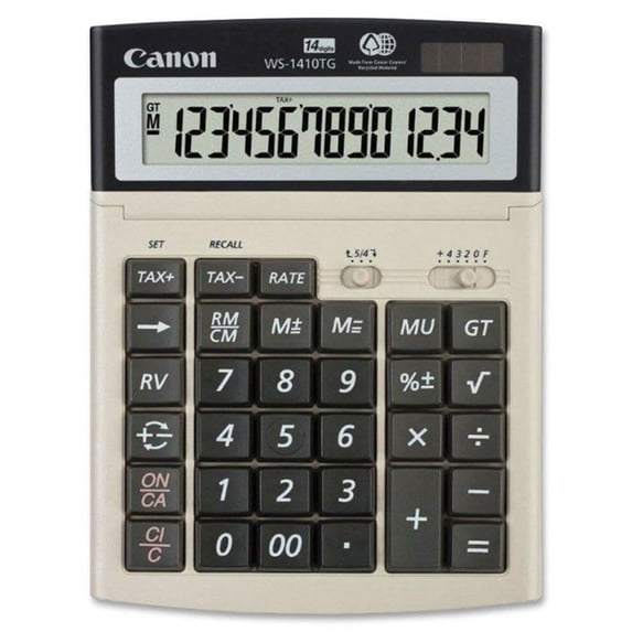 WS-1410TG Green Display Calculator
