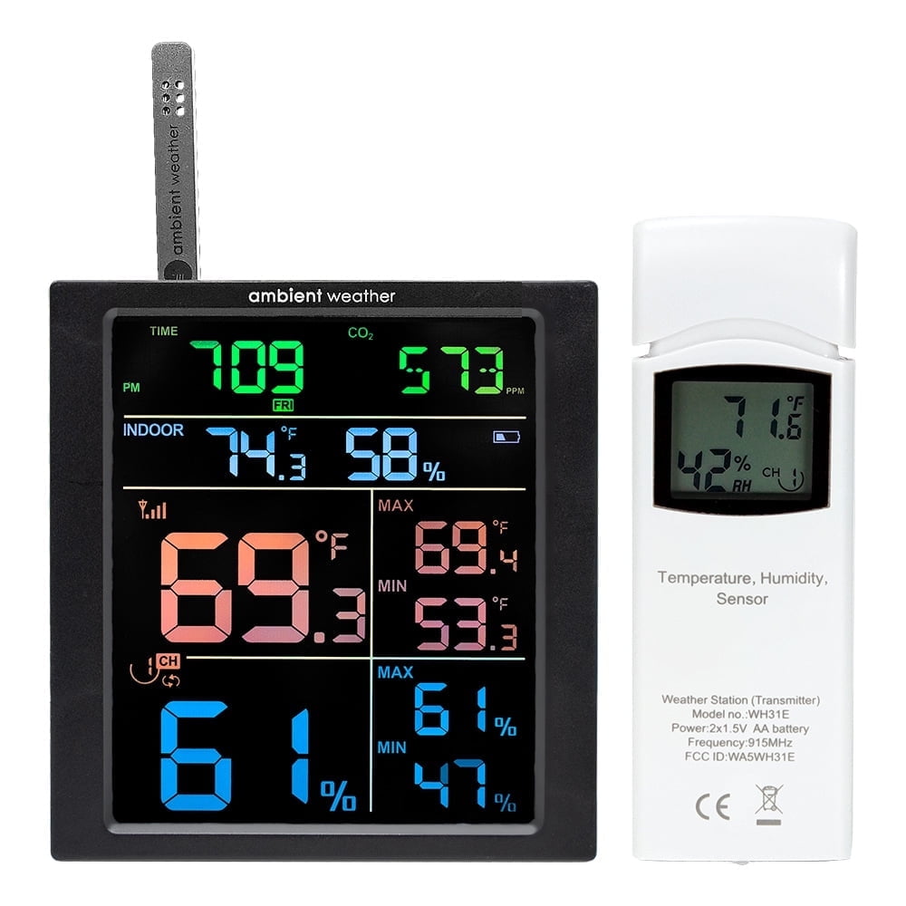 WS-1938 W-Fi Home Weather Station with CO2 Monitoring