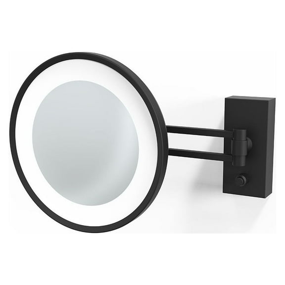 WS 36 Magnifying Makeup Mirror in Matte Black