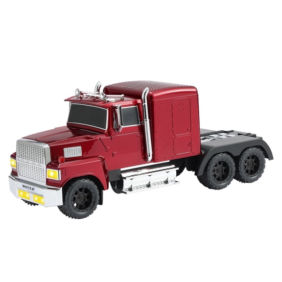 WS-570 Easter Truck Bluetooth Speaker Toy for Car Desk Gaming&Outdoor Easter Parties Easter Basket with FM Radio USB/TF TWS Stereo LED Lights(red)