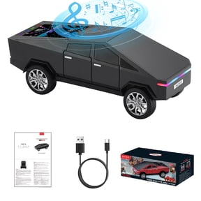 WSTER WS-580 Cybertruck Portable Bluetooth Speaker, Replica Car with Display Screen, HD Sound, BT5.4,TWS, FM , For Home Outdoor Party Beach,The Perfect Gift for Family and Friends
