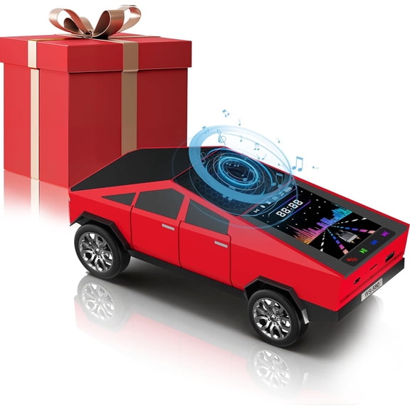 WSTER WS-580 Cybertruck Portable Bluetooth Speaker, Replica Car with Display Screen, HD Sound, BT5.4,TWS, FM , For Home Outdoor Party Beach,The Perfect Gift for Family and Friends
