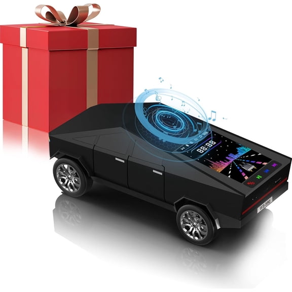 WSTER WS-580 Cybertruck Portable Bluetooth Speaker, Replica Car with Display Screen, HD Sound, BT5.4,TWS, FM , For Home Outdoor Party Beach,The Perfect Gift for Family and Friends
