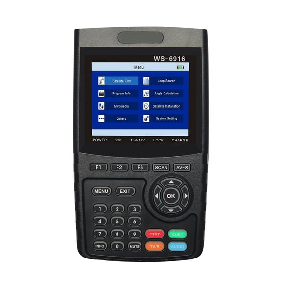 WS-6916 Digital Satellite Finder Meter HD Digital Satellite TV Finder Satellite Signal Finder Meter 3.5 Inch Satellite Finder ,Easy to Use